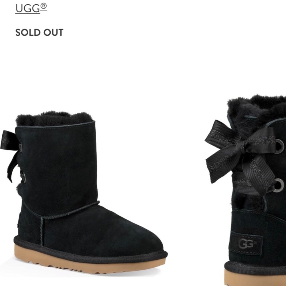 Girls Bailey Bow UGGS NWT